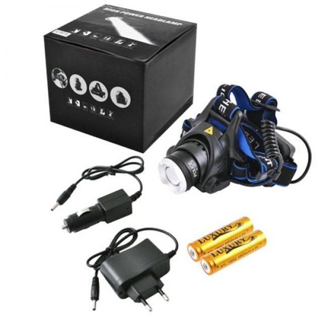 Налобний ліхтарик Police BL-6699 (204C) з USB-зарядкою - Зображення 3