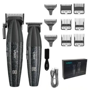 Набір для стрижки VGR V-640 акумуляторний Barber Combo PREMIUM чорного кольору