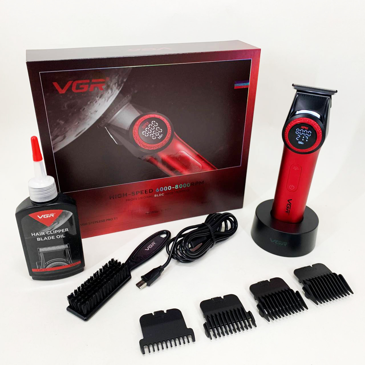 Тример VGR V-977 RED з регулюванням потужності 6000–8000 RPM - Зображення 6