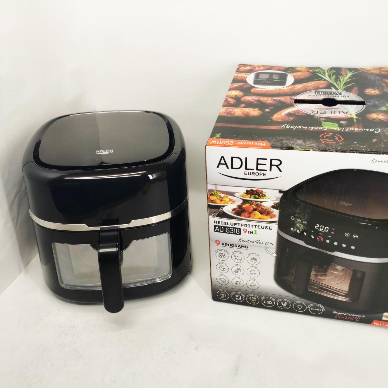 Аерофритюрниця Adler AD 6318 8 л 2500 Вт - Зображення 4