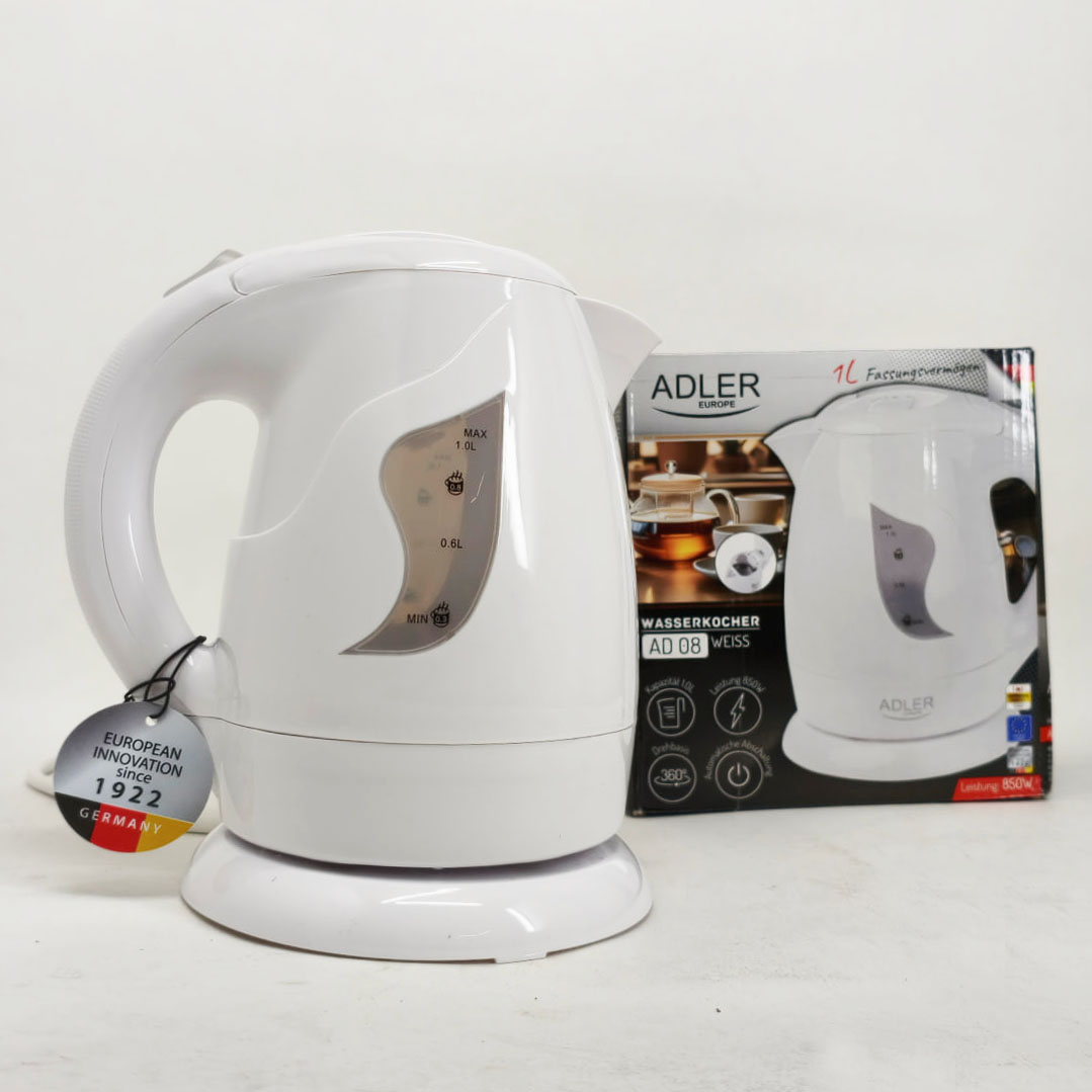 Електрочайник Adler AD 08 1 літр White - Зображення 3
