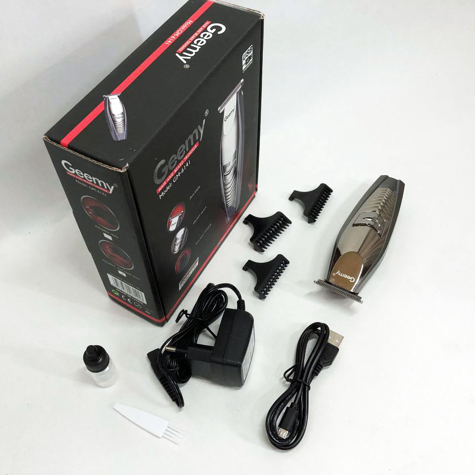 Машинка для стрижки GEMEI GM-6141, подстригательная машинка, профессиональная электробритва - Зображення 6