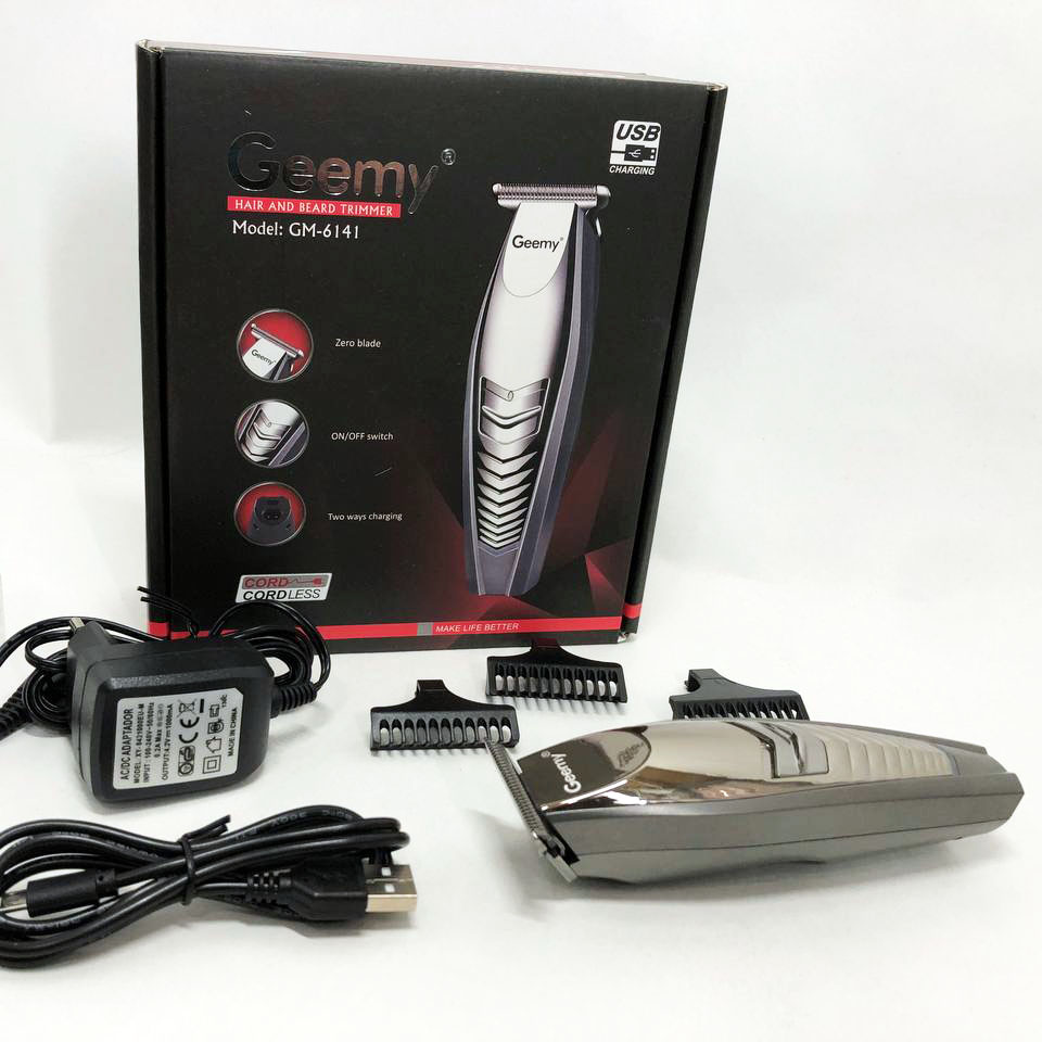 Машинка для стрижки GEMEI GM-6141, подстригательная машинка, профессиональная электробритва - Зображення 13