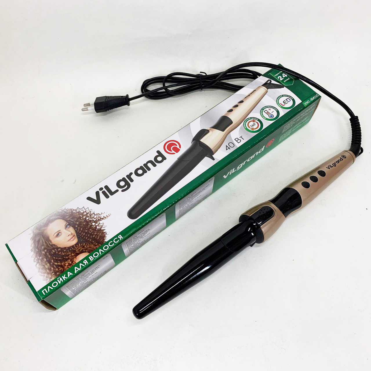 Плойка конусна ViLgrand VHC-3041LC Gold - Зображення 5