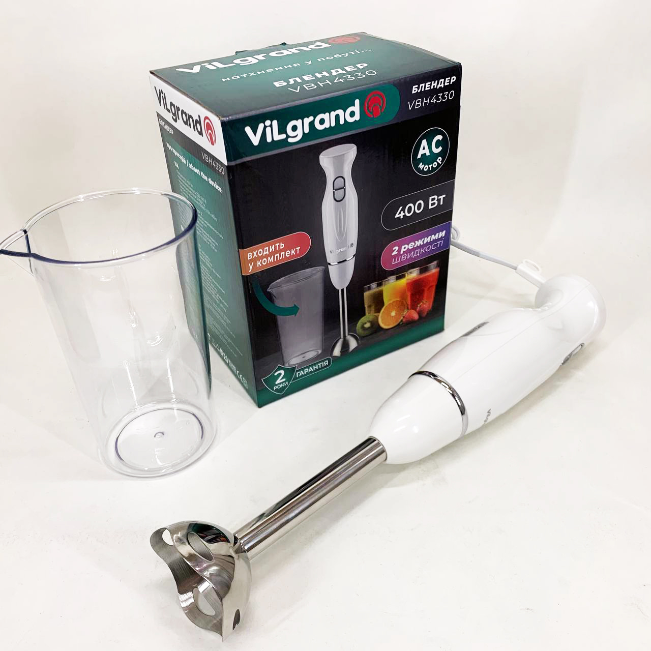 Блендер ViLgrand VBH4330 білий - Зображення 2