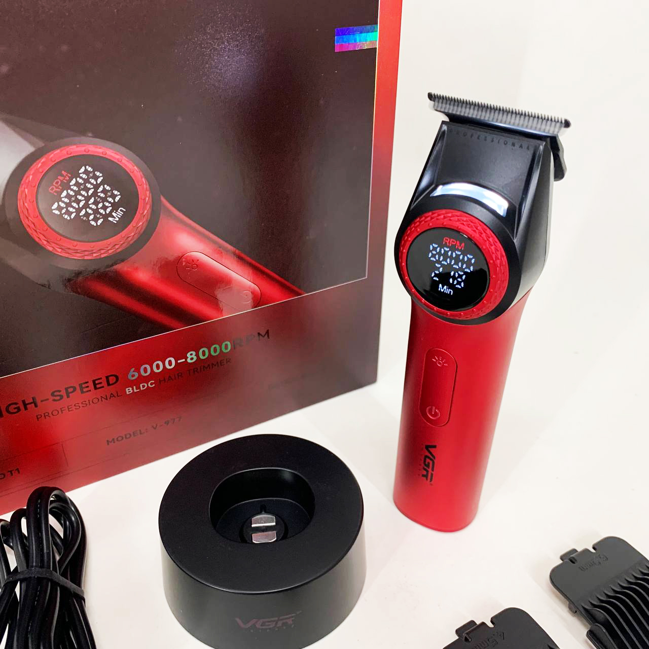 Тример VGR V-977 RED з регулюванням потужності 6000–8000 RPM - Зображення 4