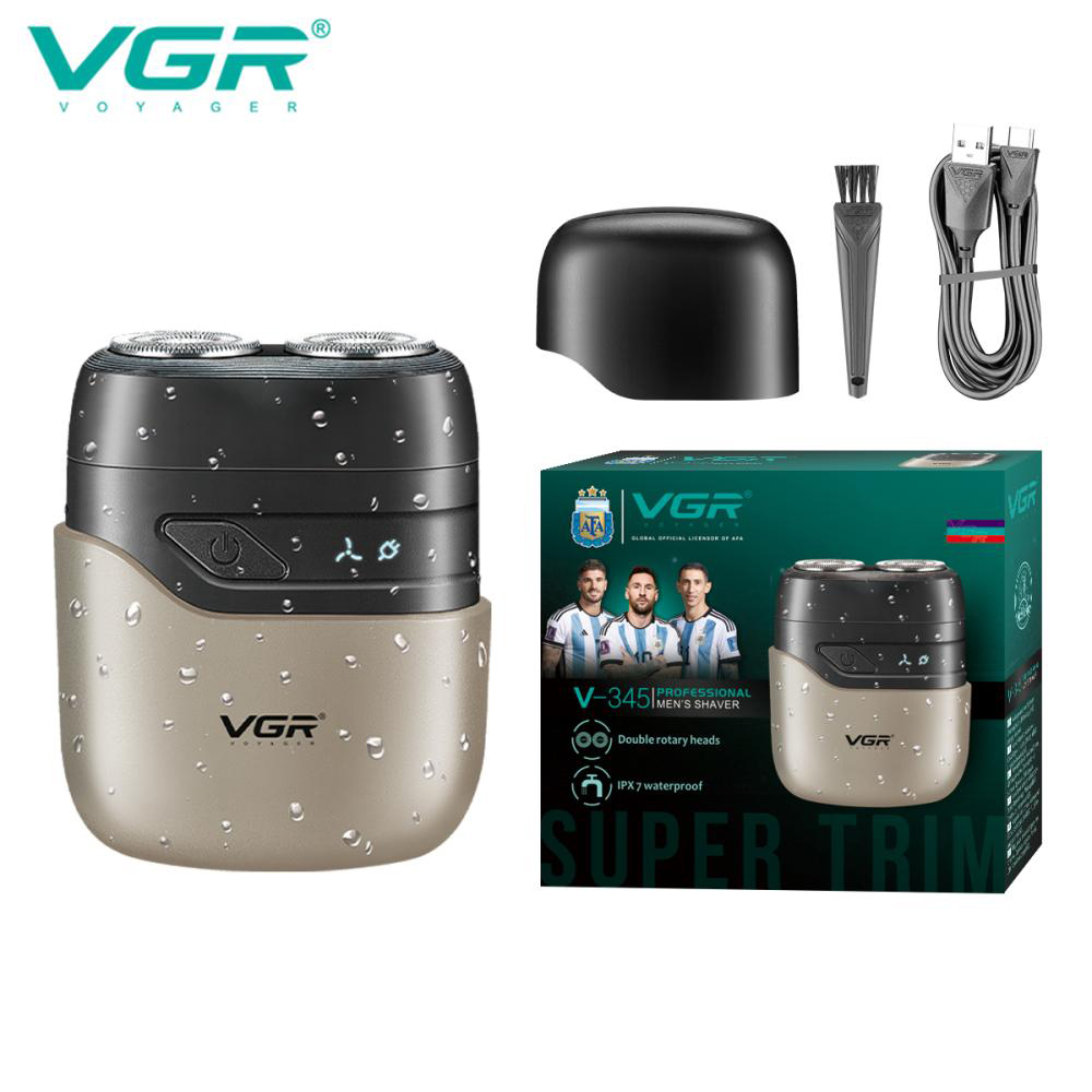 Електробритва VGR V-345 бежевого кольору