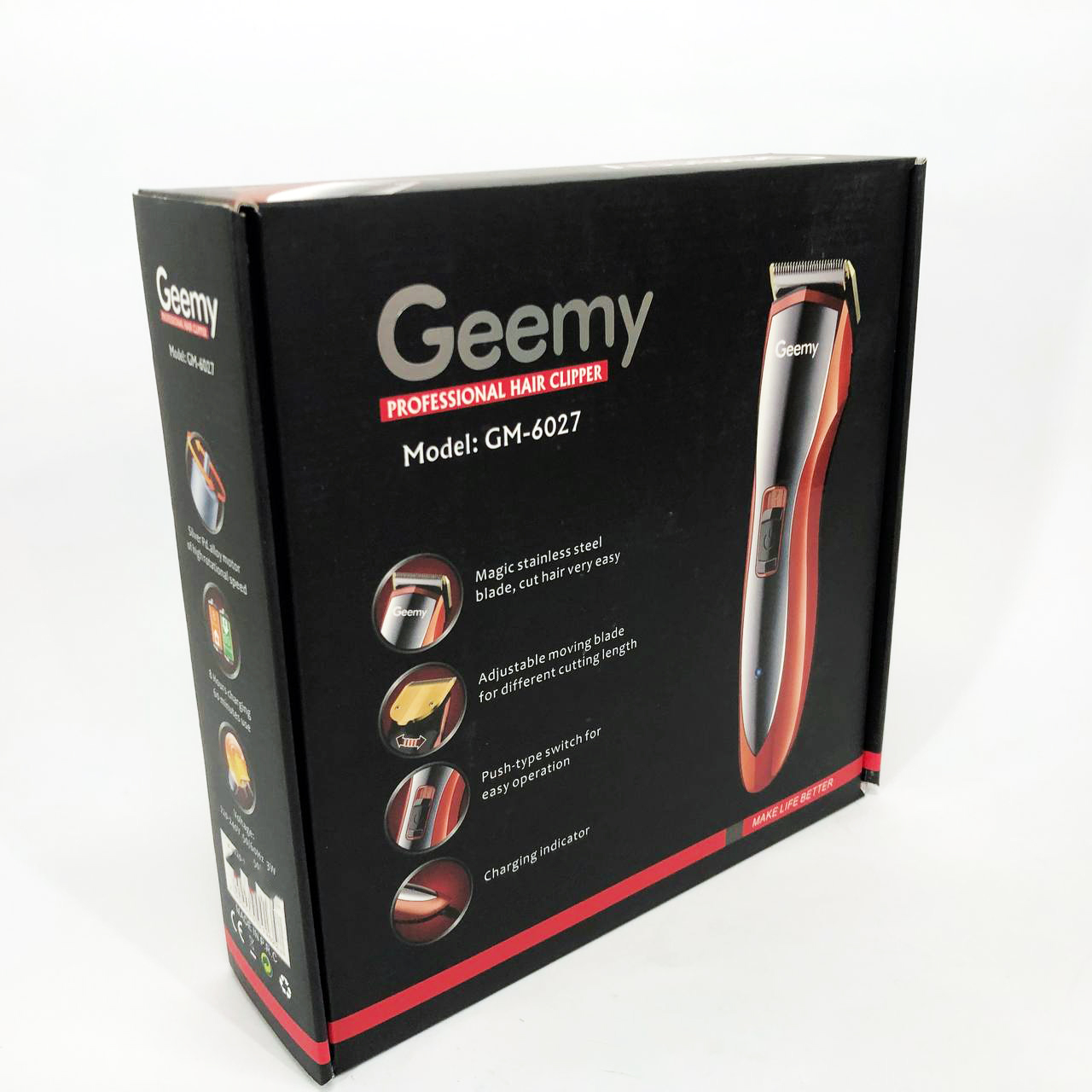 Машинка для стрижки Gemei GM-6027 бездротова - Зображення 4