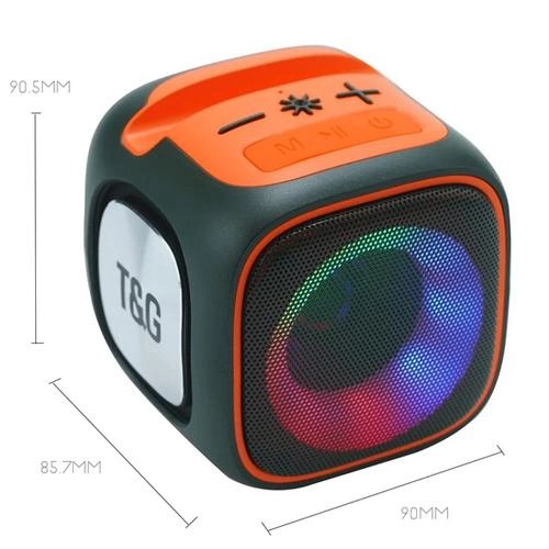 Портативна Bluetooth колонка TG359 7 Вт з RGB-підсвічуванням зеленого кольору - Зображення 3
