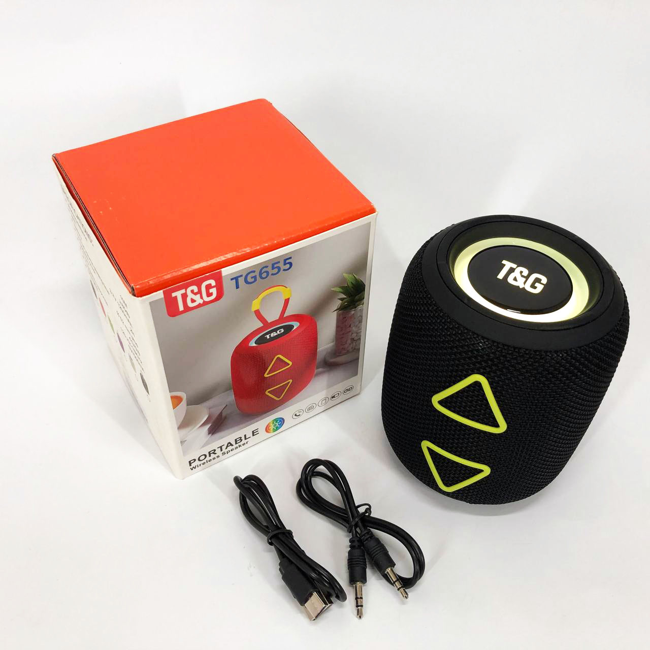 Портативна колонка TG655 5 Вт з RGB-підсвічуванням, Bluetooth для вулиці чорного кольору - Зображення 5