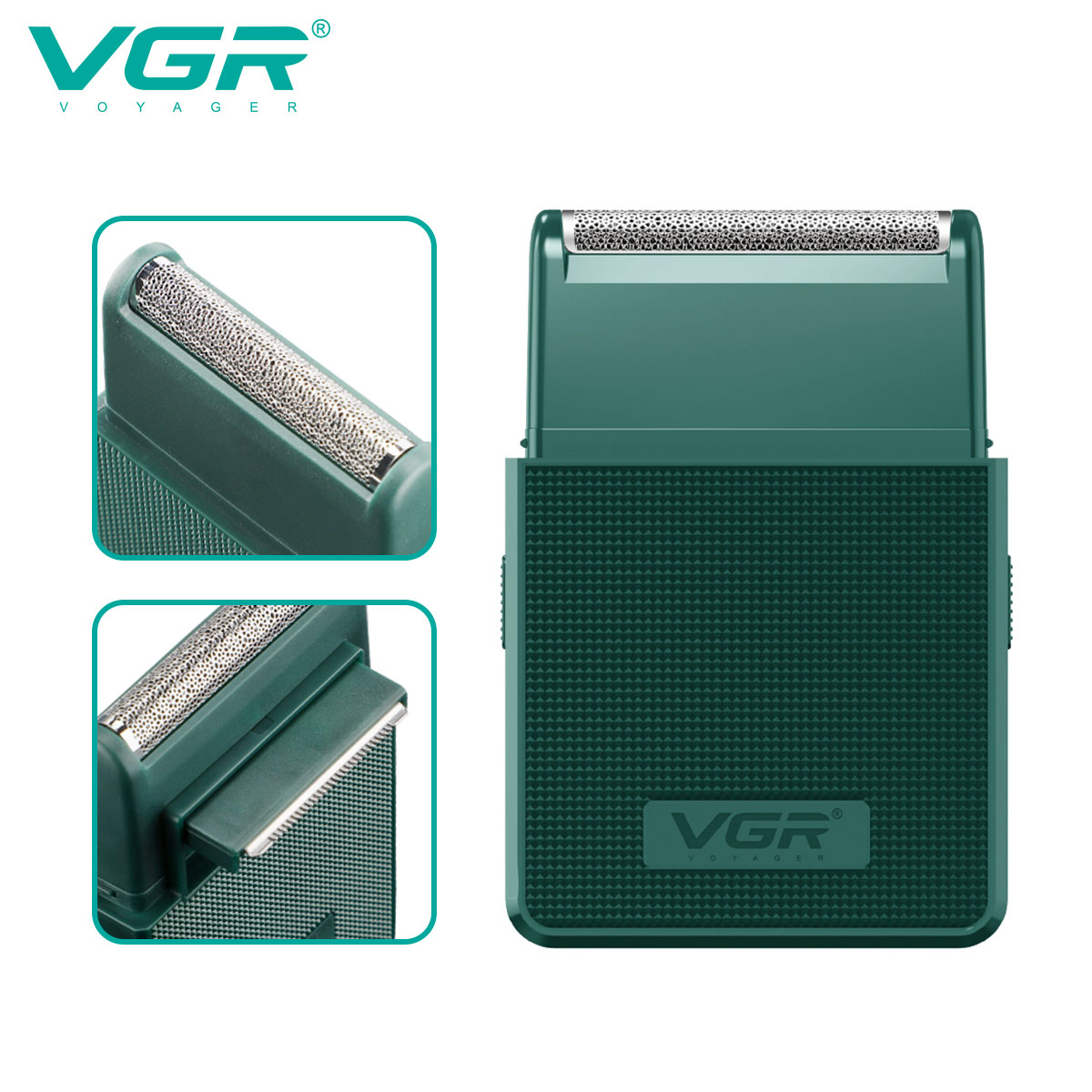 Електробритва VGR V-376 GREEN портативна шейвер - Зображення 6