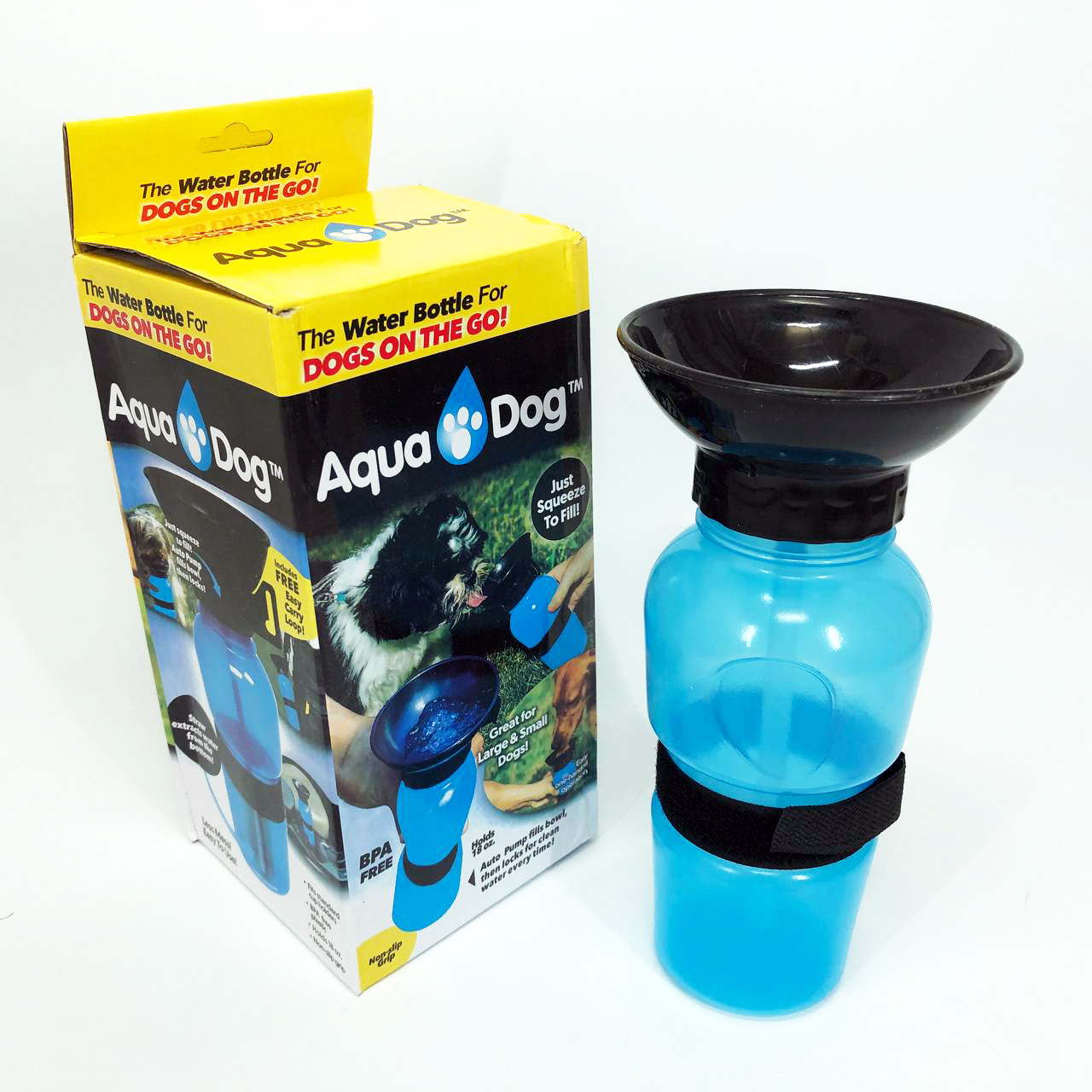 Портативна поїлка Aqua Dog FS-97 537 мл для собак дорожня переносна - Зображення 2