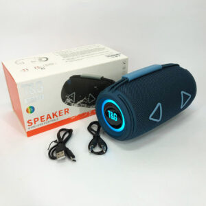 Bluetooth-колонка TG657 з RGB підсвічуванням 1500 mAh для вулиці синя
