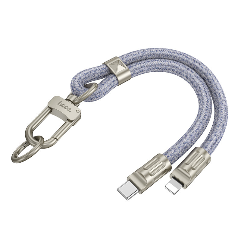Дата кабель-шнурок Hoco GH5 Elegant Type-C to Lightning (0.21m) - Зображення 4