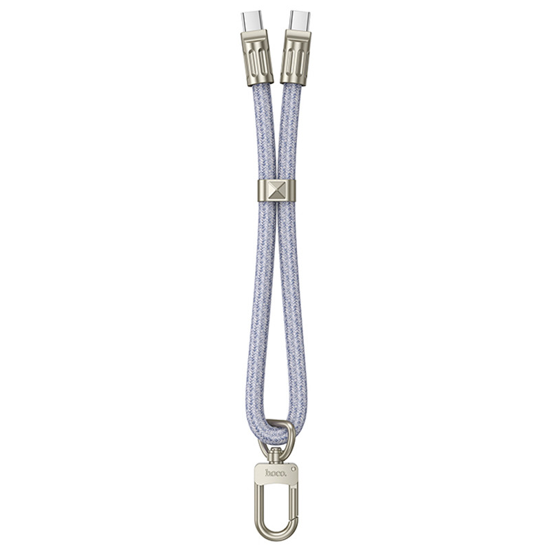 Дата кабель-шнурок Hoco GH5 Elegant Type-C to Type-C (0.21m) - Зображення 2