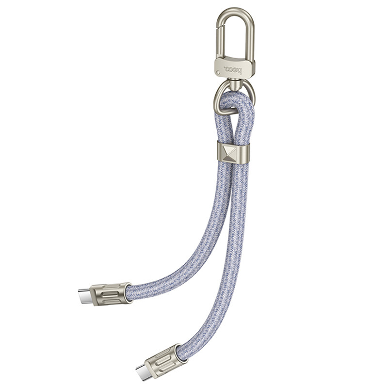 Дата кабель-шнурок Hoco GH5 Elegant Type-C to Type-C (0.21m) - Зображення 3