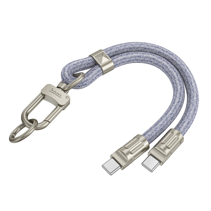 Дата кабель-шнурок Hoco GH5 Elegant Type-C to Type-C (0.21m) - Зображення 4