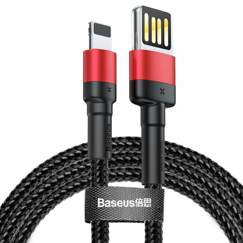 Дата кабель Baseus Cafule USB to Lightning Special Edition 2.4A (1m) (CALKLF-G) - Зображення 2