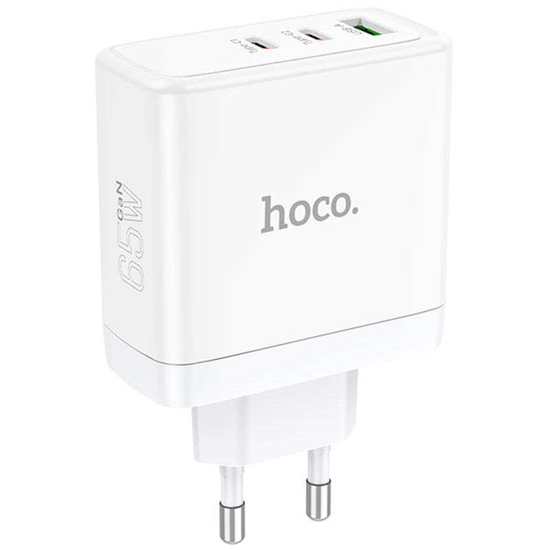 Мережевий зарядний пристрій Hoco N30 Glory PD65W+QC3.0 (1USB-A/2C)