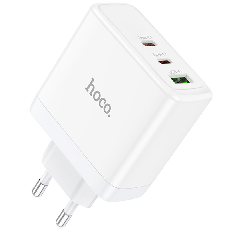 Мережевий зарядний пристрій Hoco N30 Glory PD65W+QC3.0 (1USB-A/2C) - Зображення 4