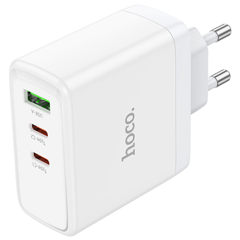 Мережевий зарядний пристрій Hoco N30 Glory PD65W+QC3.0 (1USB-A/2C) - Зображення 5
