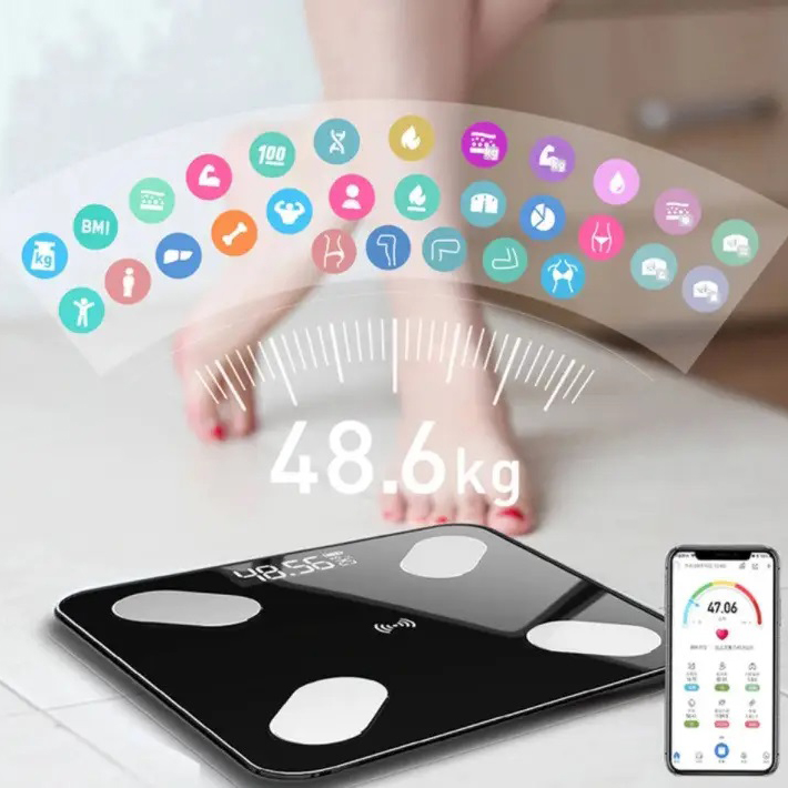 Підлогові розумні фітнес ваги MATARIX MX-454 з додатком Bluetooth для зважування людей - Зображення 3