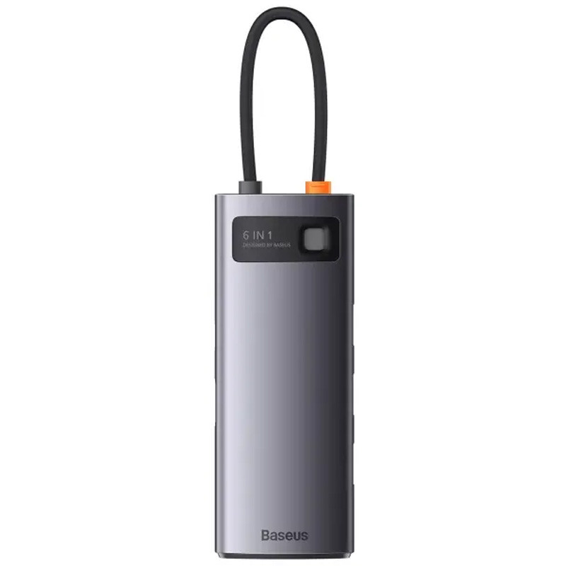 Перехідник HUB Baseus Metal Gleam Series 6-in-1 Multifunctional Type-C (WKWG080013) - Зображення 3