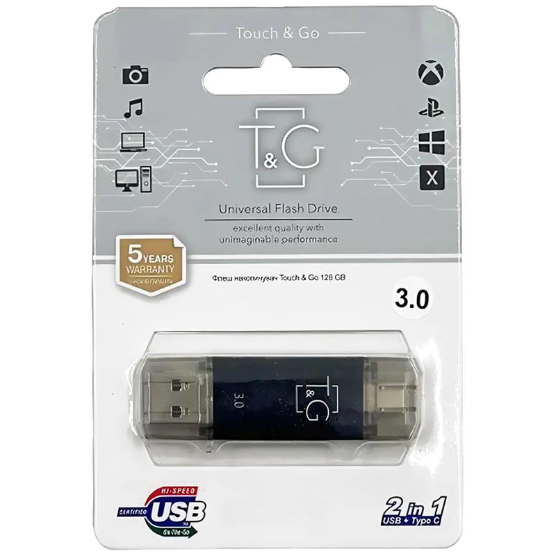 Флеш-накопичувач T&G 009 Star Series 2in1 USB 3.0 (USB-A/C) — 256GB - Зображення 3
