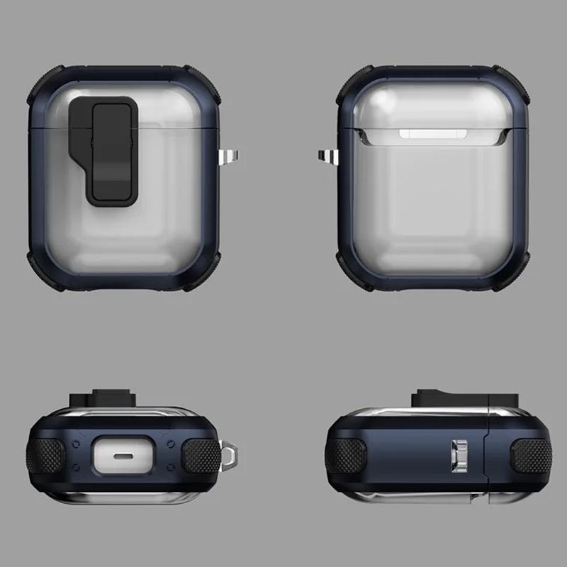 Футляр протиударний Locking Button для навушників Airpods 1/2 - Зображення 2