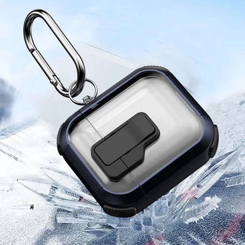 Футляр протиударний Locking Button для навушників Airpods 1/2 - Зображення 4
