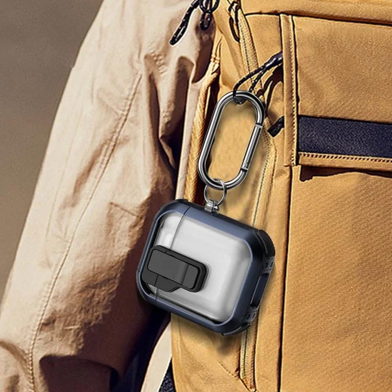 Футляр протиударний Locking Button для навушників Airpods 1/2 - Зображення 5