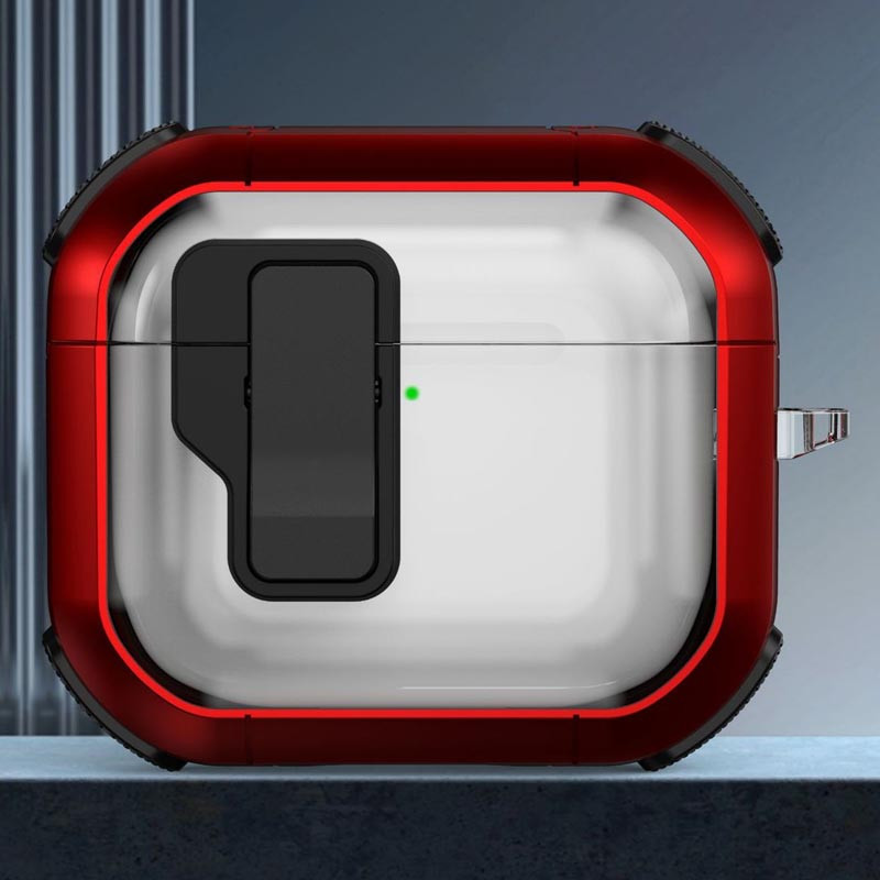 Футляр протиударний Locking Button для навушників Airpods 3 - Зображення 2