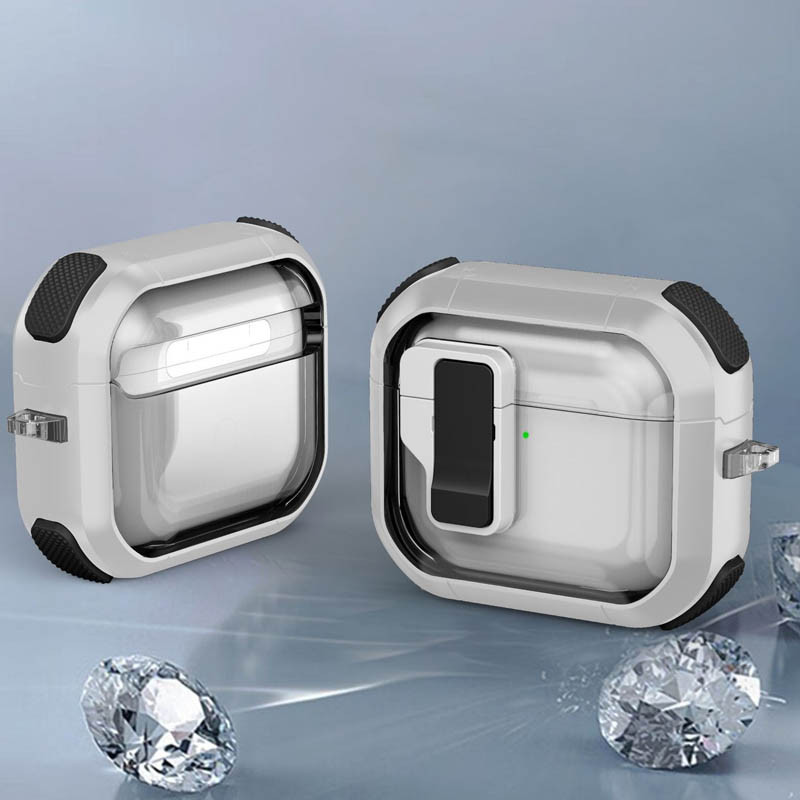 Футляр протиударний Locking Button для навушників Airpods 3 - Зображення 4
