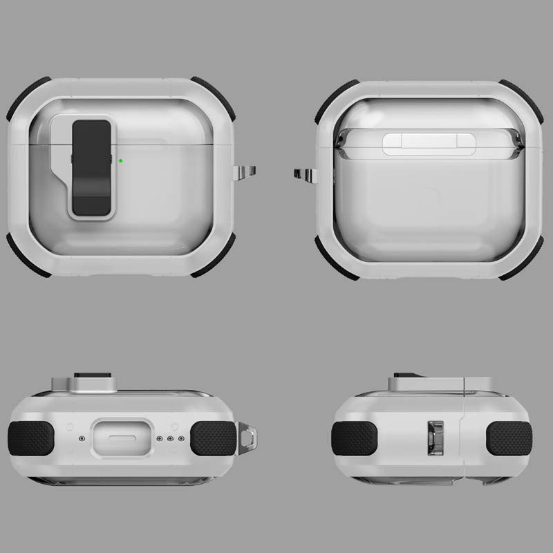 Футляр протиударний Locking Button для навушників Airpods 4 - Зображення 3