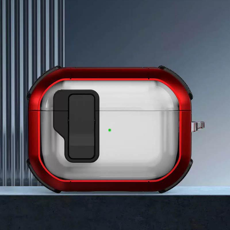 Футляр протиударний Locking Button для навушників Airpods Pro 2 / Pro - Зображення 2