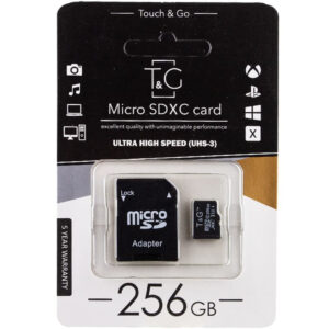 Карта пам'яті T&G (UHS-3) microSDXC Class 10 - 256GB (з адаптером)