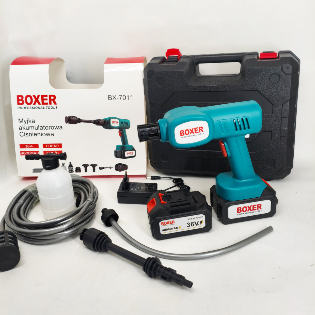 Акумуляторна автомийка Boxer BX-7011 високого тиску 36 В 2 АКБ - Зображення 3
