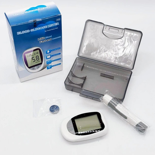 Апарат для вимірювання цукру Glucose Meter BY-100 на 50 тестів з батареєю - Зображення 5