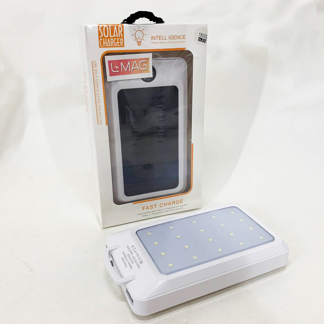 Power Bank Solar 18000 mAh з сонячною панеллю та лампою White - Зображення 4