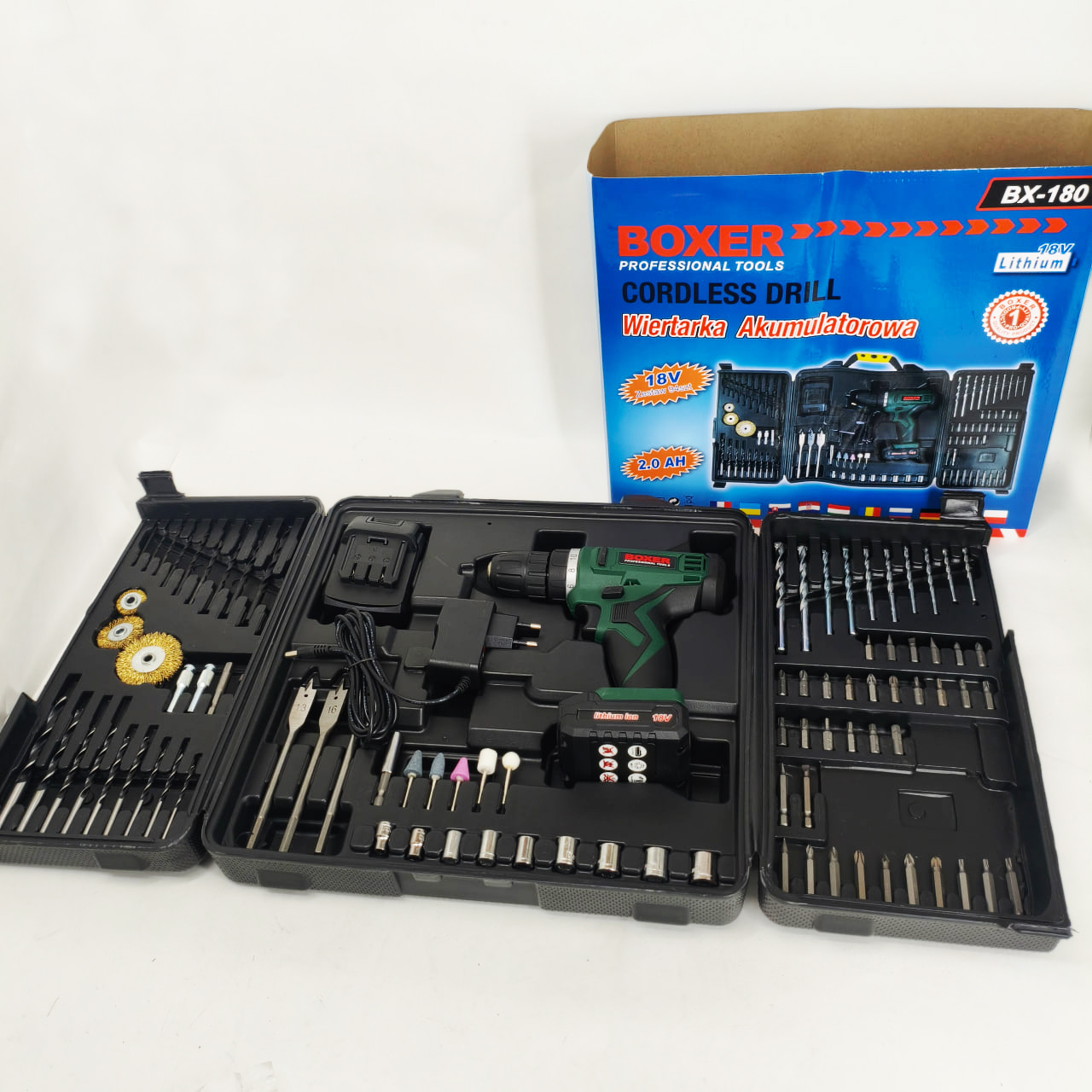 Портативний шуруповерт Boxer BX-180 1350 об/хв - Зображення 2