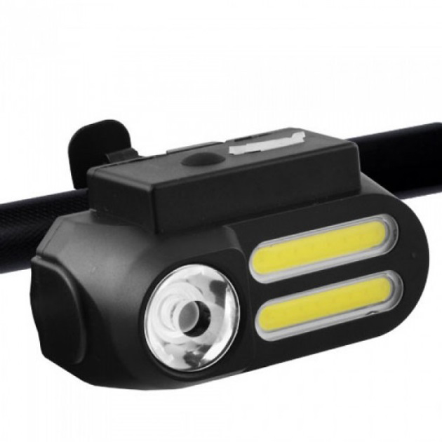 Ліхтарик BL-611-1LM+2COB фара та мигалка для велосипеда - Зображення 2