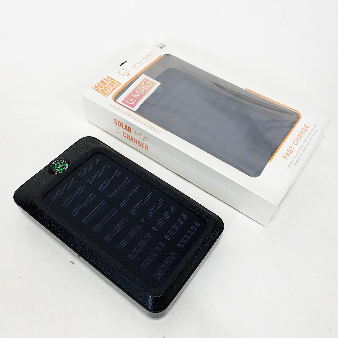 Power Bank Solar 18000 mAh з сонячною панеллю та лампою Black - Зображення 3