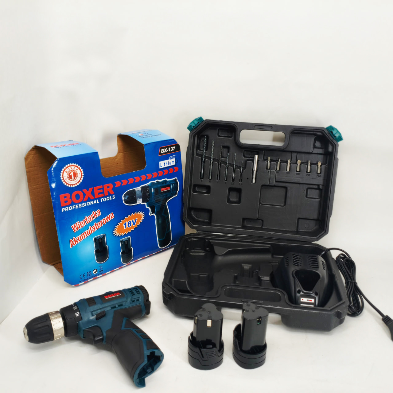 Портативний шуруповерт Boxer BX-137 18 В - Зображення 2