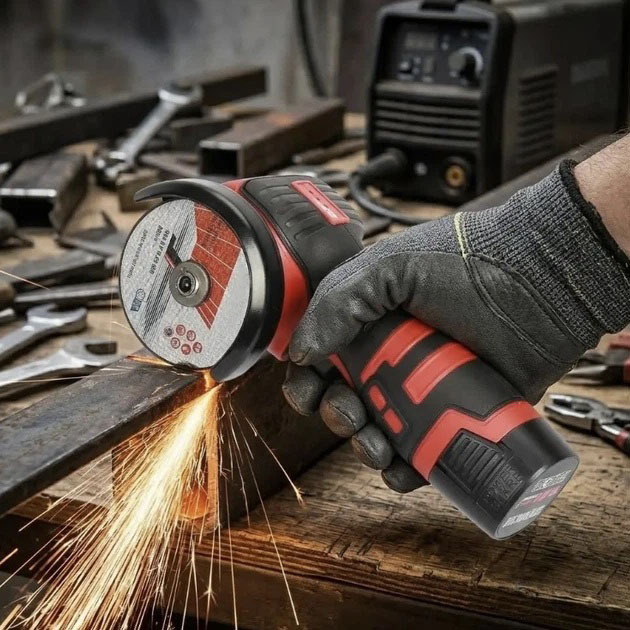 Акумуляторна міні шліфмашина Boxer BX-3293 2×18 V 12500 об/хв 76 мм діаметр диска - Зображення 4