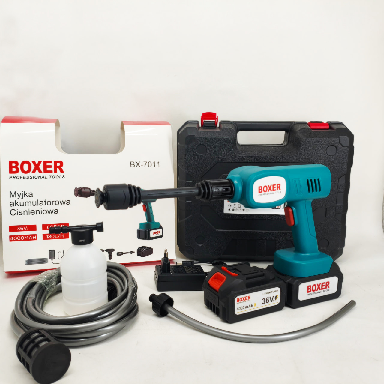 Акумуляторна автомийка Boxer BX-7011 високого тиску 36 В 2 АКБ - Зображення 6