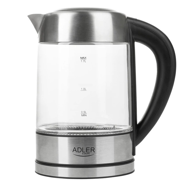 Електрочайник ADLER AD 1247 1,7 л 2200 Вт скляний з регулятором температури та підсвічуванням - Зображення 2