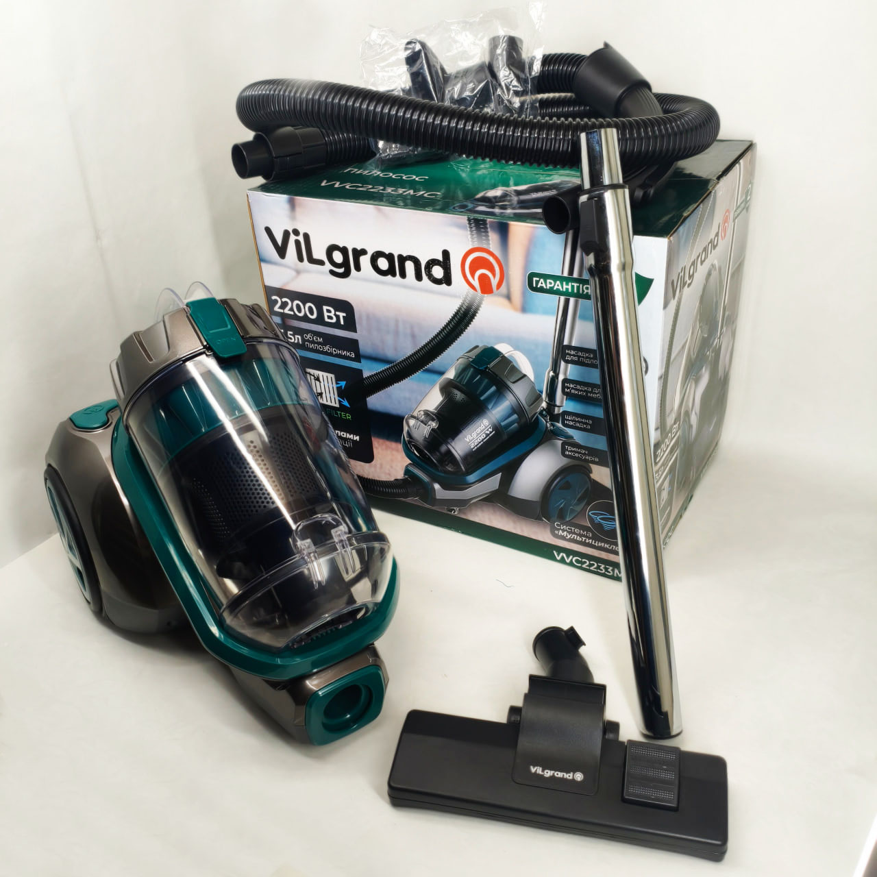 Пилосос без мішка ViLgrand VVC2233MC - Зображення 4