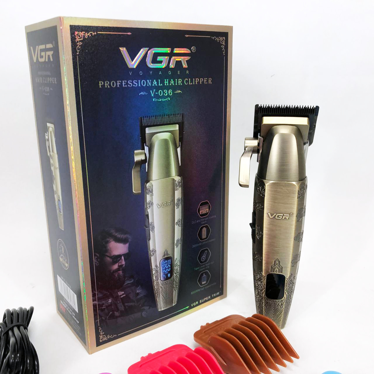 Акумуляторна машинка для стрижки VGR V-036 - Зображення 4