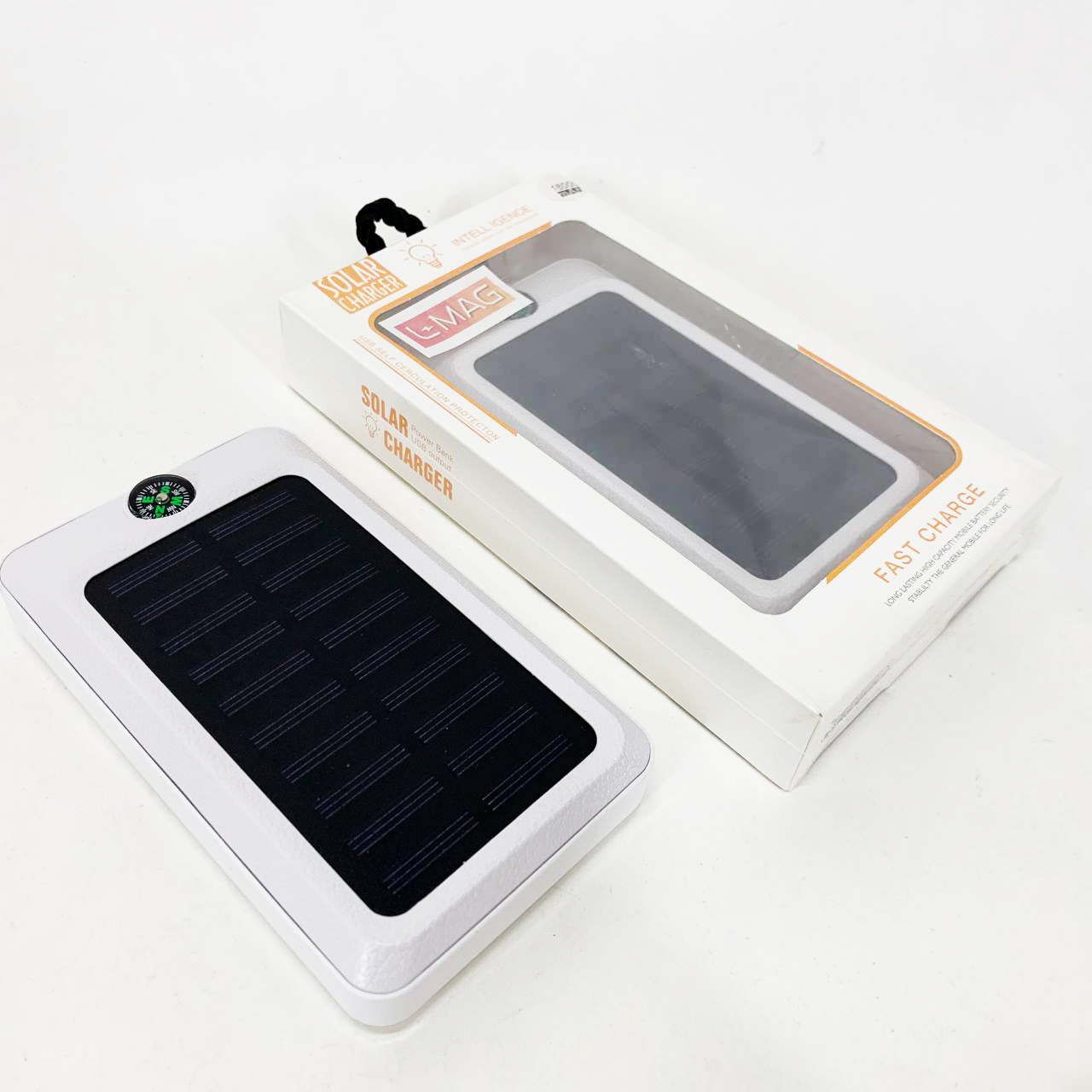Power Bank Solar 18000 mAh з сонячною панеллю та лампою White - Зображення 2