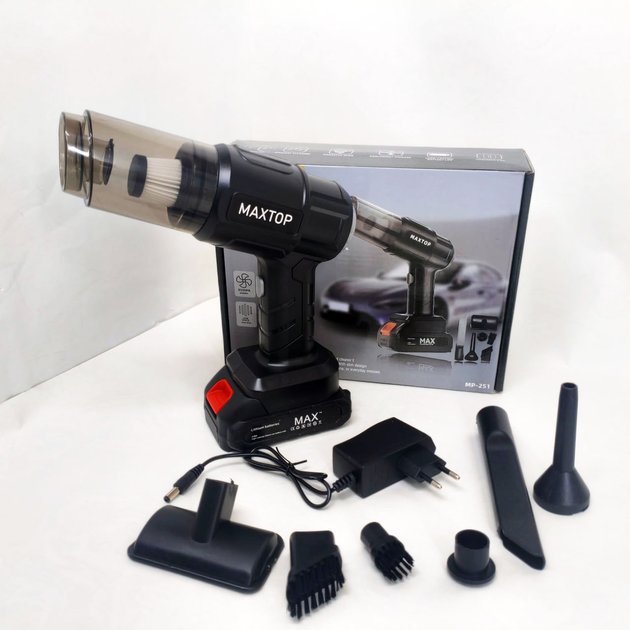 Акумуляторний пилосос Maxtop MP-251 для салону авто - Зображення 6
